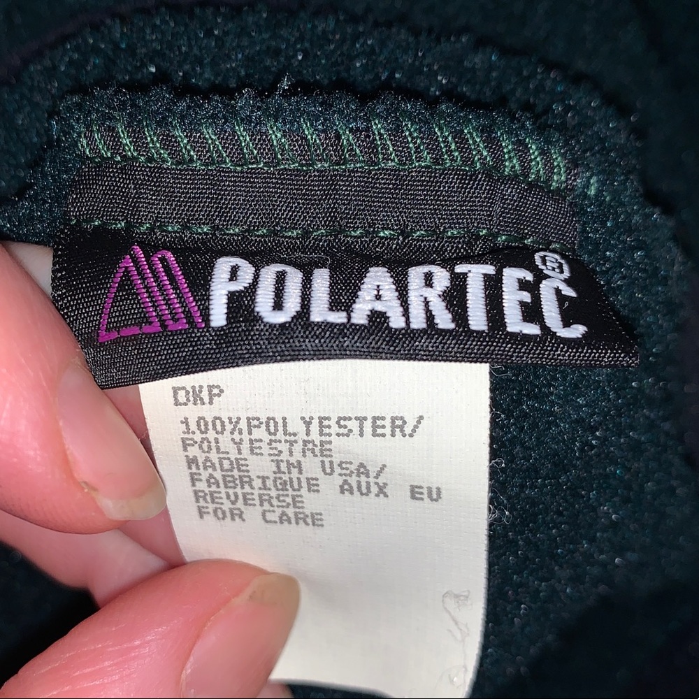 Woolrich Green Polartec Pullover Size Large - Picture 4 of 6
